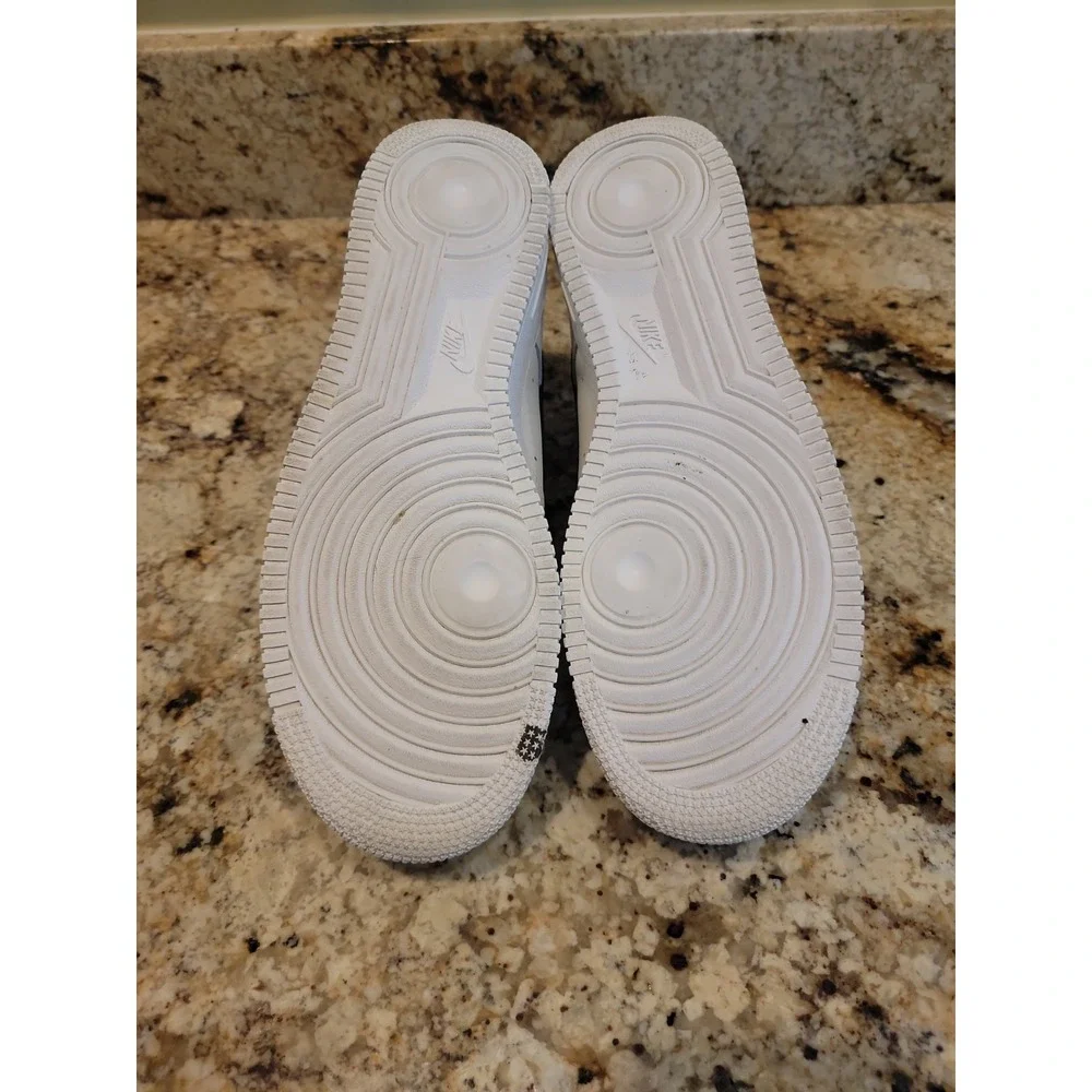 NIKE AIR FORCE 1 LOW ID NIKE BY YOU HD WHITE-BLACK SZ 10 [CT7875-994] Worn Once